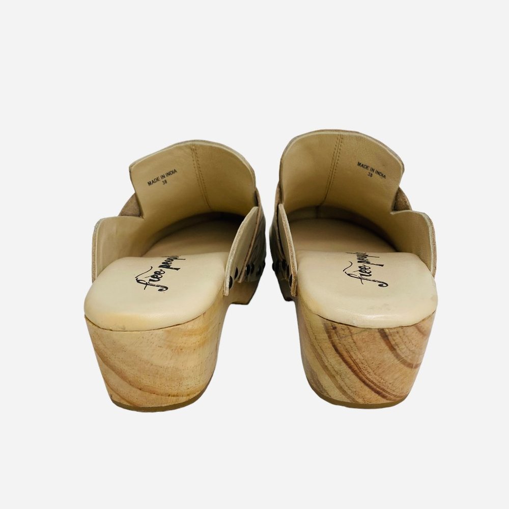 Free People Chloe Clogs – Size 8 / EU 38 – Bone – NIB – Classic Backless Slip-On - Picture 5 of 12